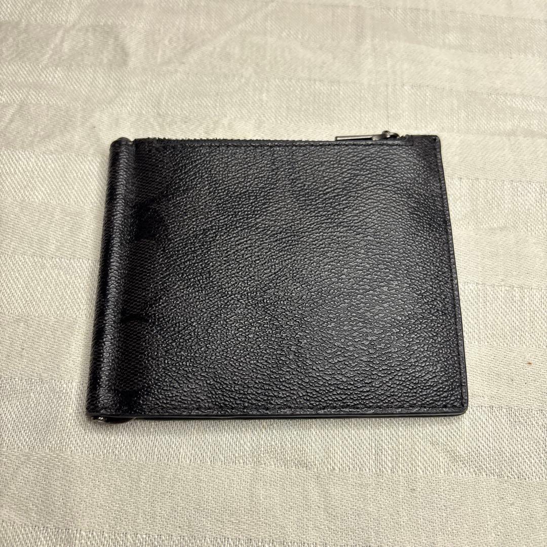 未使用♡COACHコーチシグネチャーマネークリップ折り財布