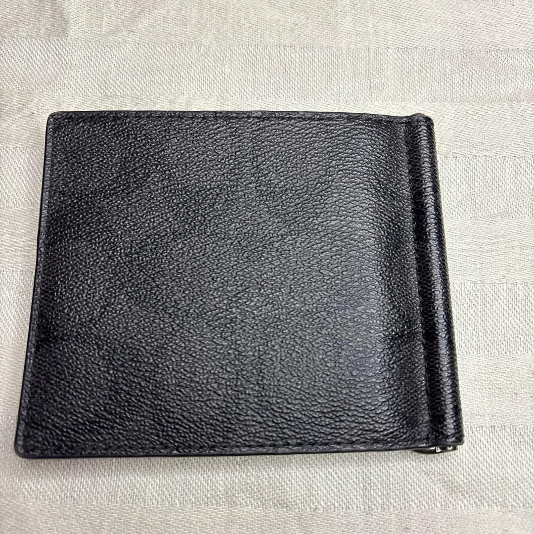 未使用♡COACHコーチシグネチャーマネークリップ折り財布