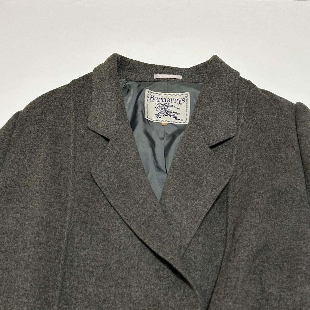 ✨希少 大きいサイズ バーバリー カシミヤ ウール ダブルフェイスコート