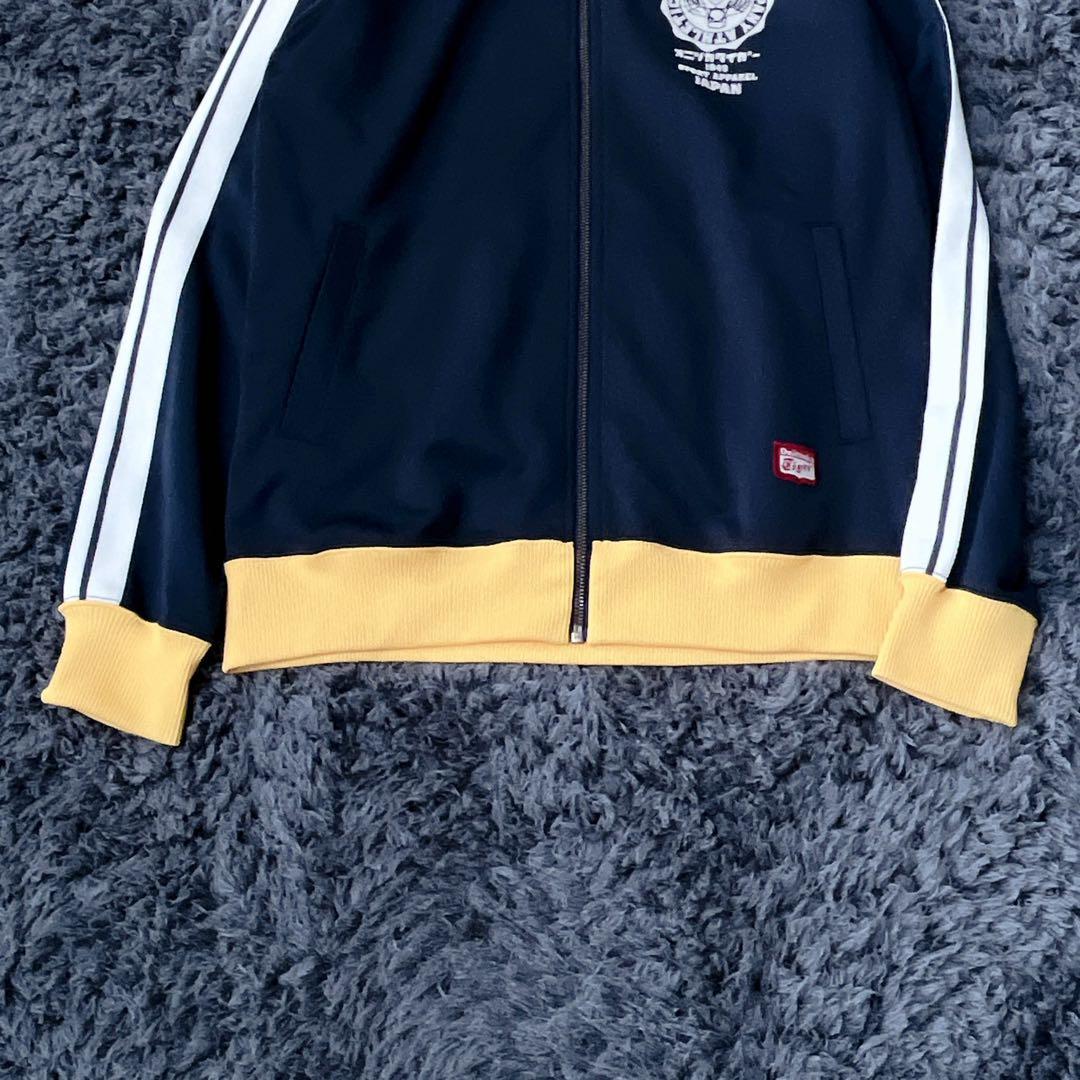 人気デザイン！オニツカタイガー 刺繍 見返り虎 サイドライン ジャージ ジップ