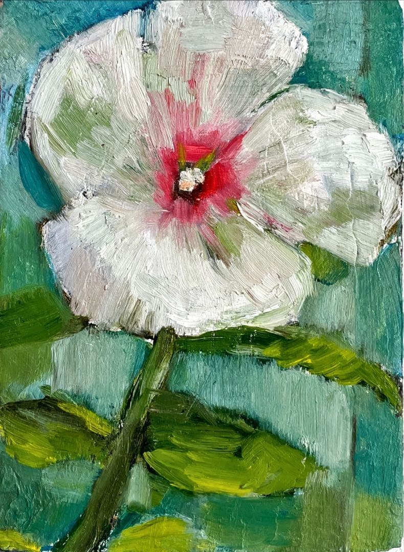 【絵画】アメリカフヨウ（額付きオプションあり）