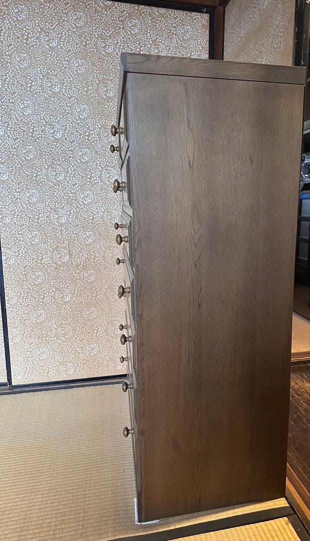 レトロな木製箪笥　7段　家具　タンス　チェスト　小物入れ　洋服タンス　京町家