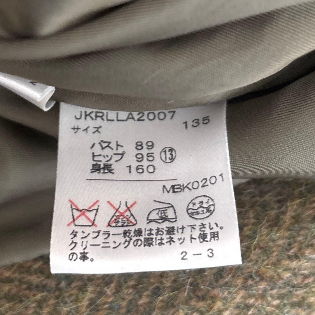 ✨アルパカ混✨ラルフローレン　ダブルテーラードジャケット ツイード ヘリンボーン