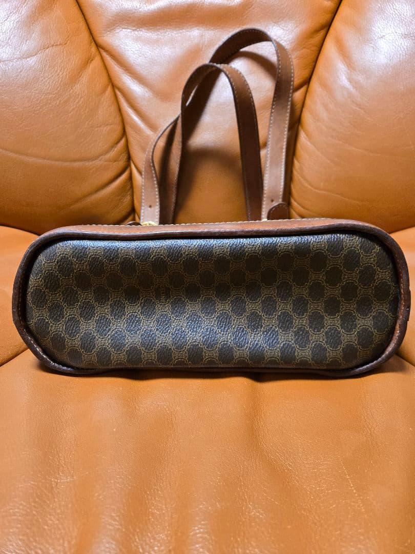 CELINE　セリーヌ　ブラウン　マカダム　トートバッグ　バケツ型