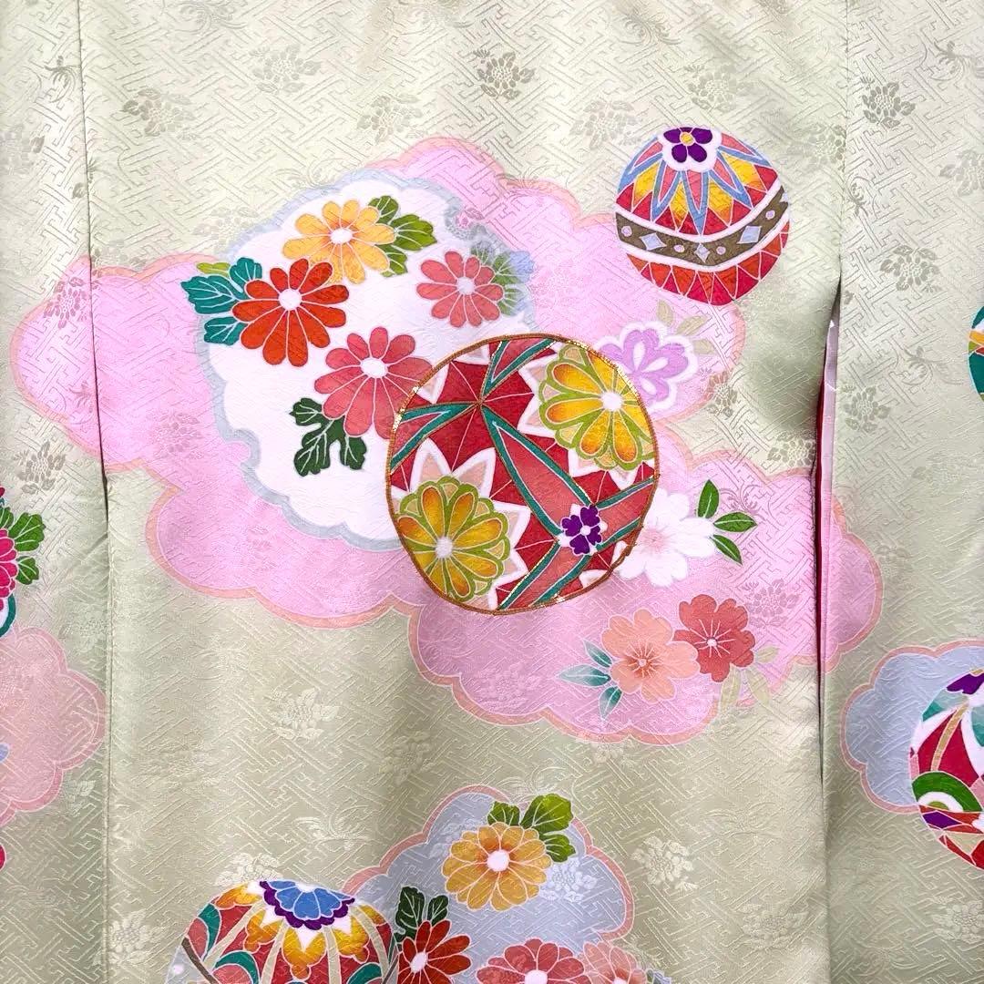 【新品】手書き京友禅 金駒刺繍入り 正絹 日本製 お宮参り 産着