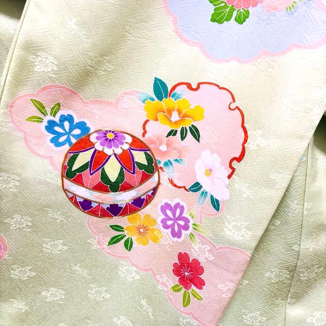 【新品】手書き京友禅 金駒刺繍入り 正絹 日本製 お宮参り 産着