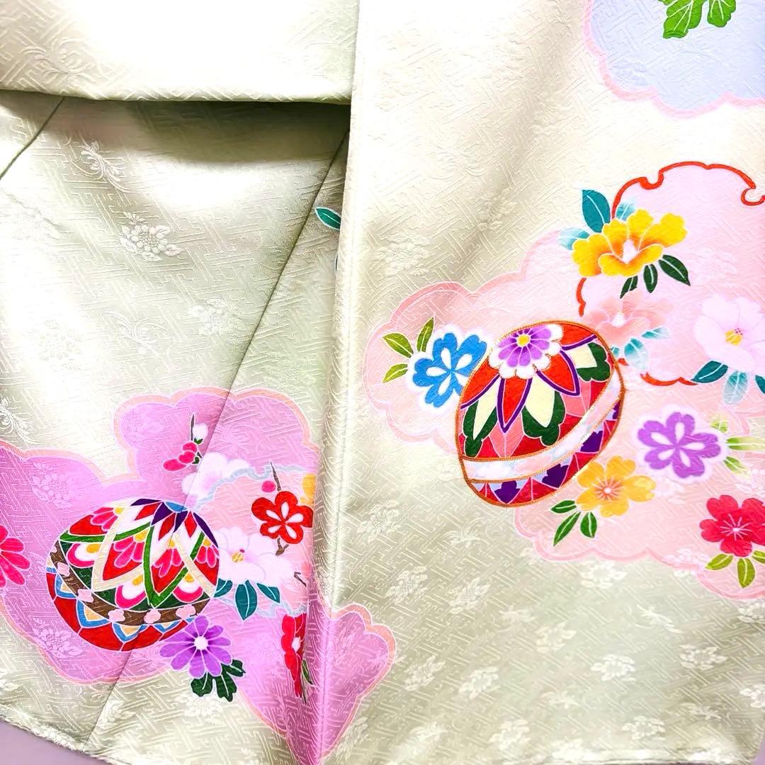 【新品】手書き京友禅 金駒刺繍入り 正絹 日本製 お宮参り 産着