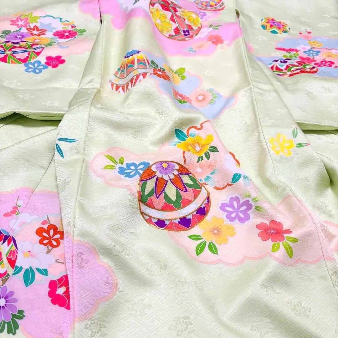 【新品】手書き京友禅 金駒刺繍入り 正絹 日本製 お宮参り 産着