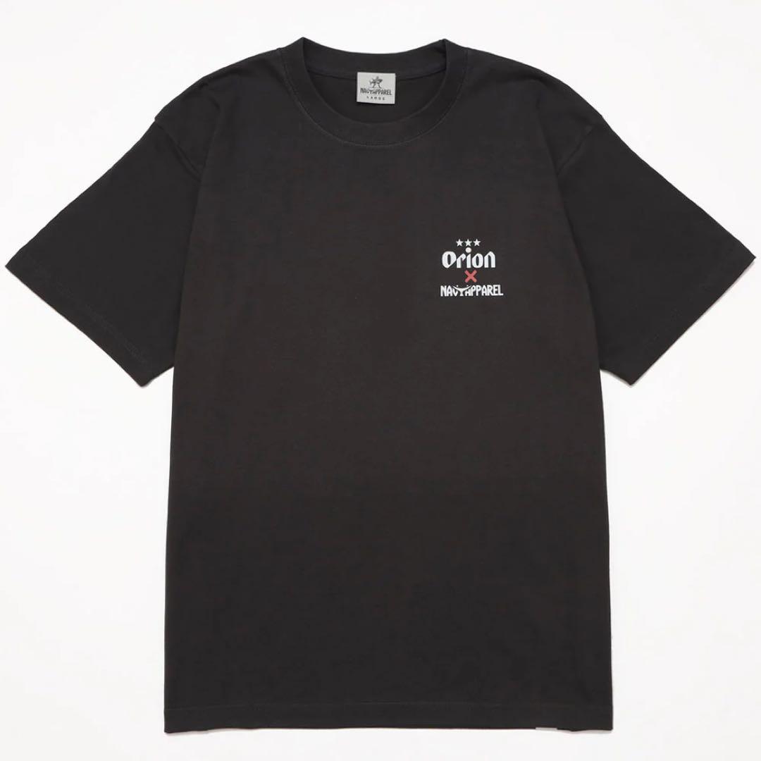 【ORION×NAVY APPAREL】南国魚Tシャツ（カラー：スミクロ）XL