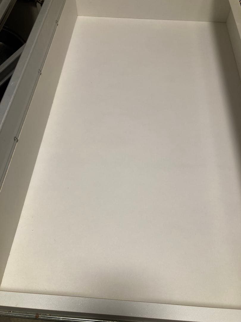 ニトリ　キッチン　カウンター　ボード　白　食器棚　収納　インテリア　引き出し