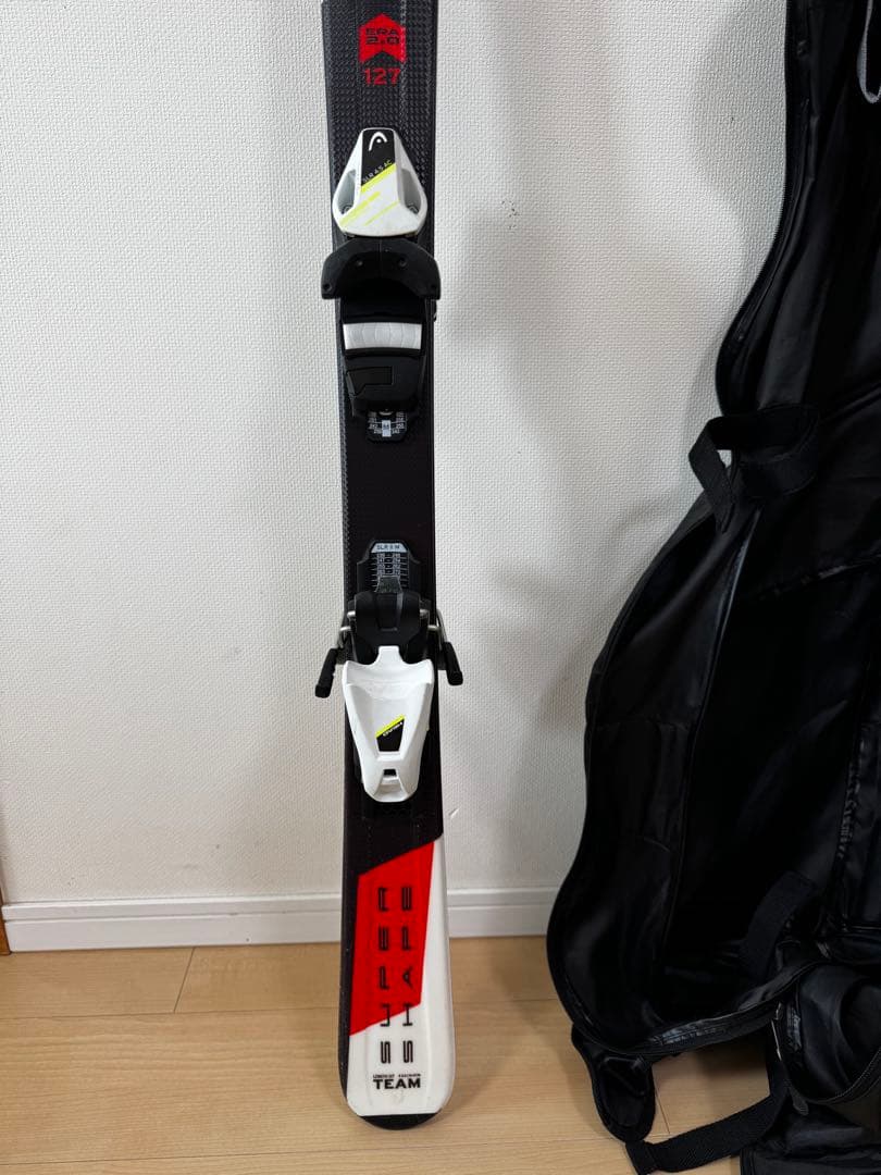 子供用HEADスキー板・ビンディング・サロモンブーツ・ストック・ケース5点セット