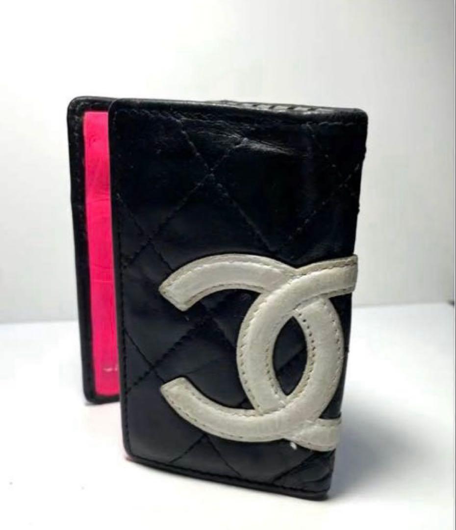 CHANEL シャネル　キーケース　キーホルダー　キーリング　カンボンライン