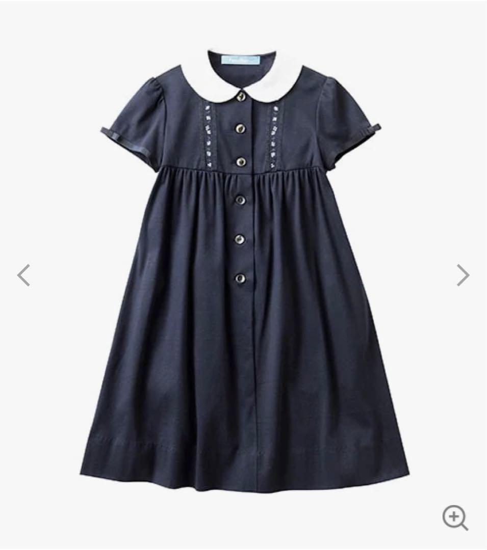 ファミリア　ワンピース　ネイビー　100センチ