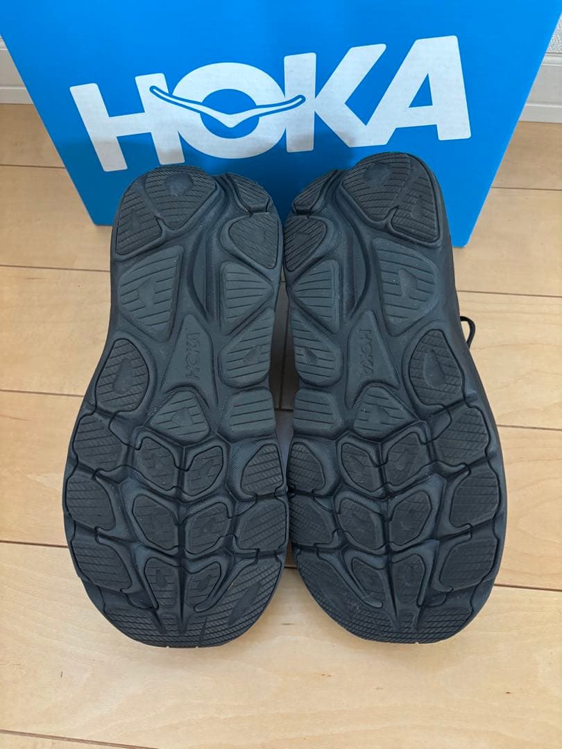 HOKA CLIFTON 10 WIDE ブラック 24cm