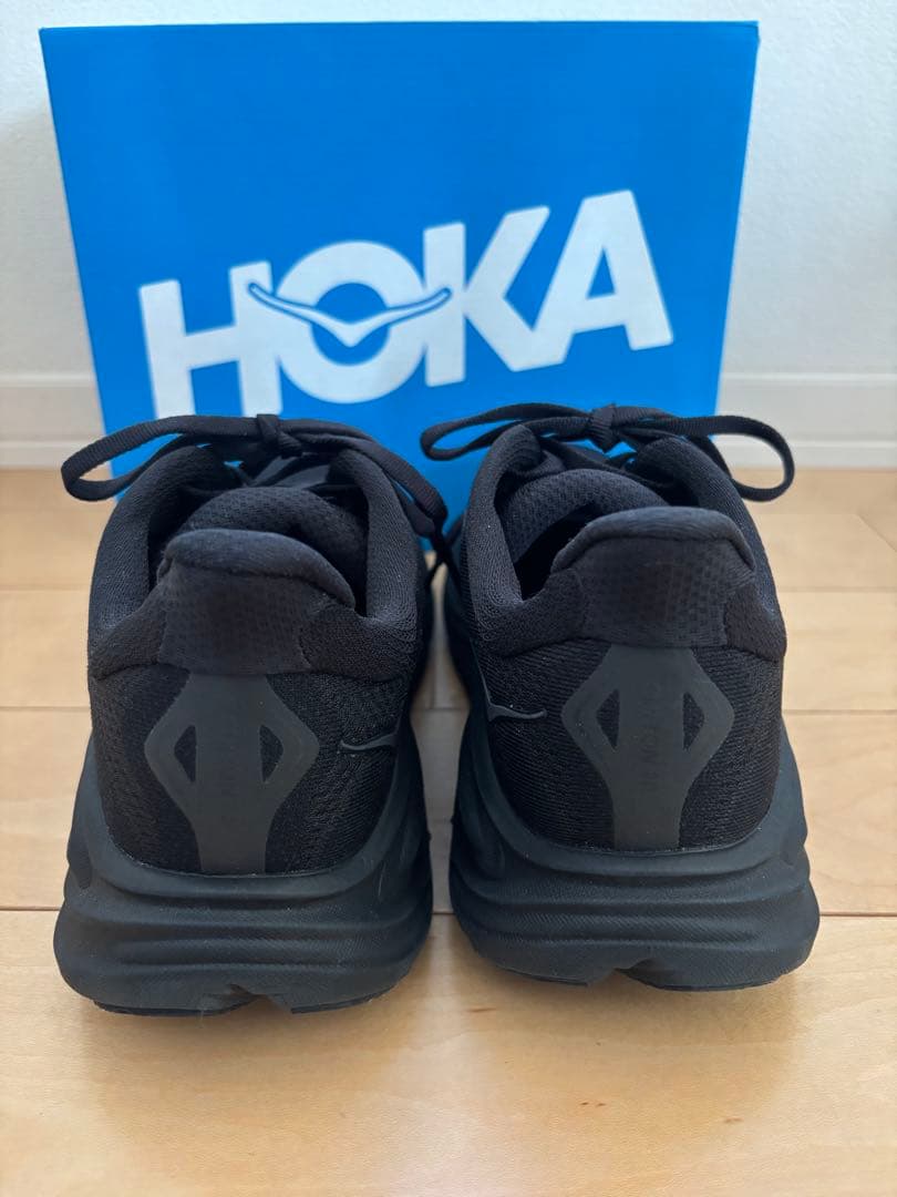 HOKA CLIFTON 10 WIDE ブラック 24cm