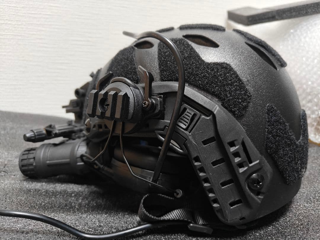 Fastヘルメット ナイトビジョン 戦術イヤホン セット