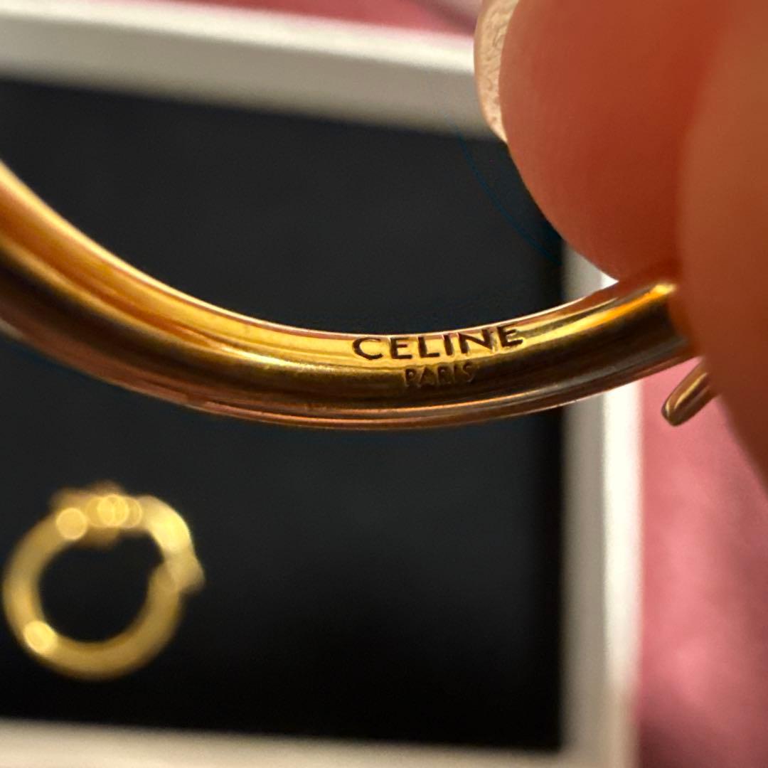 CELINE ゴールドピアス