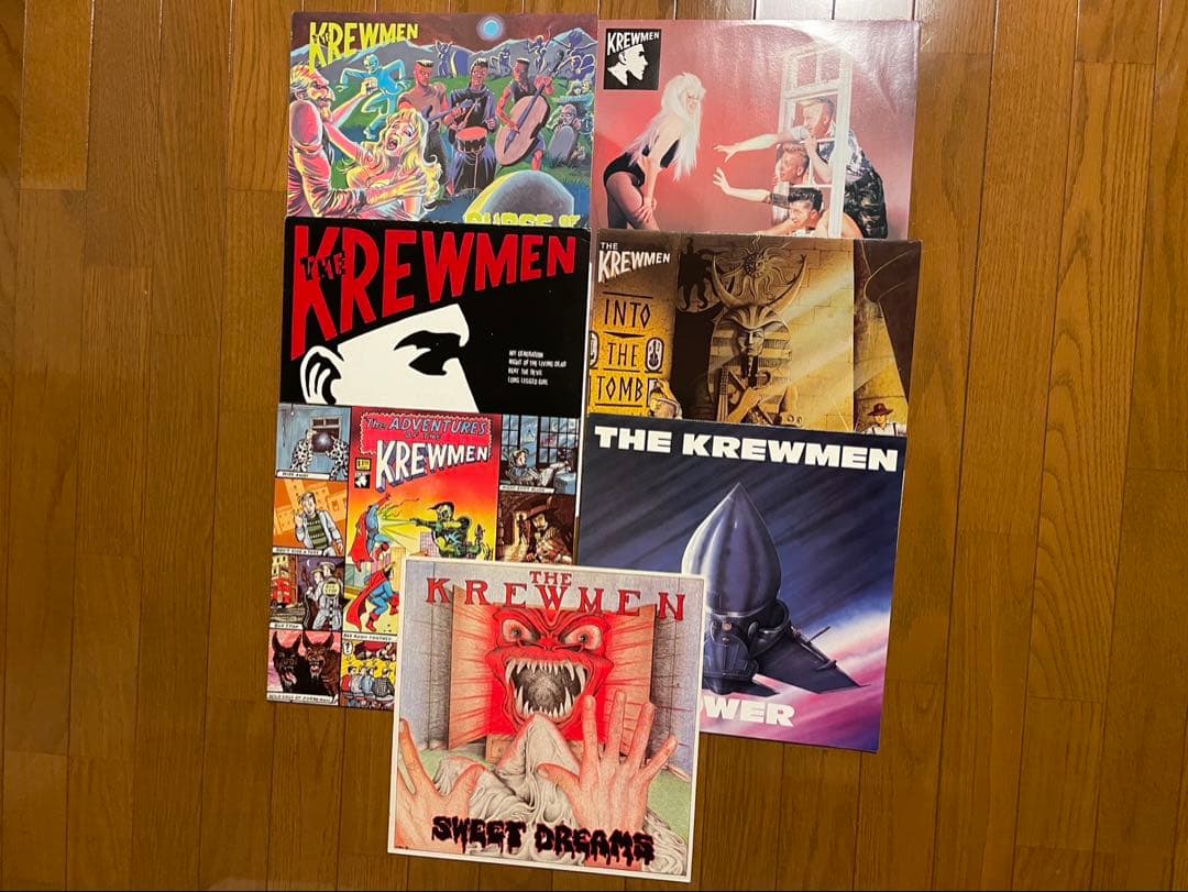 サイコビリー　KREWMEN レコード7枚セット