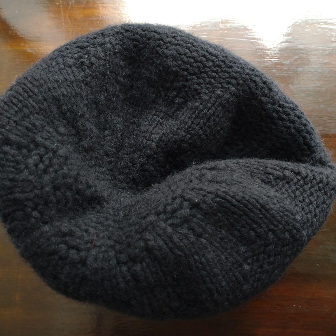 エルヘレンカミンスキー カシミア100％ ニット帽　黒