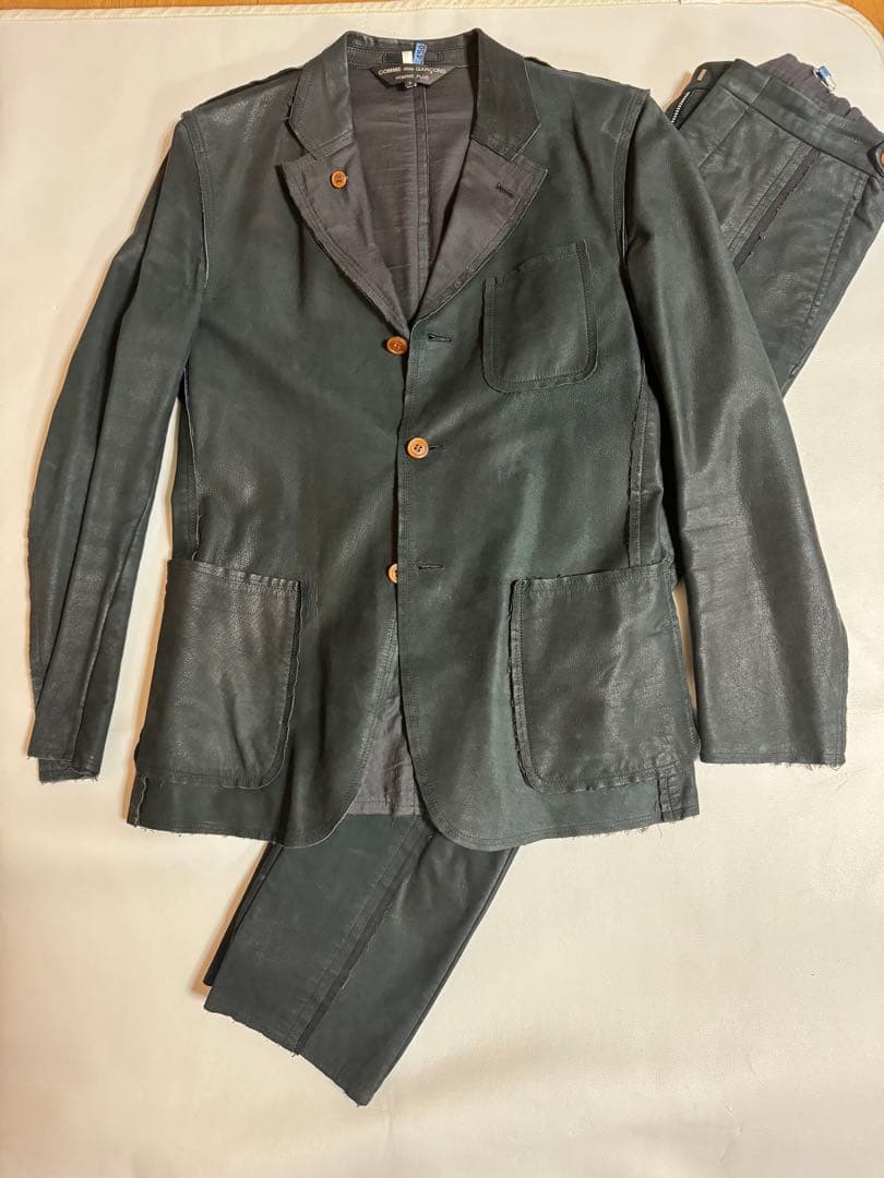 【激レア】【ヴィンテージ】コムデギャルソン牛革セットアップ