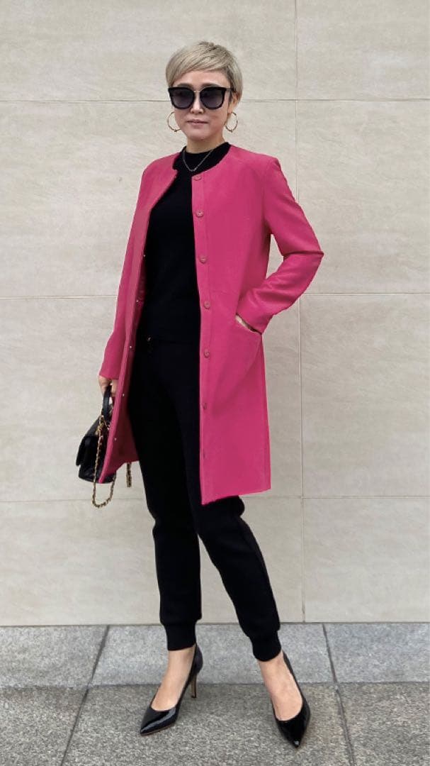 ジェンヌ パリジェンヌ　 ノーカラーコート