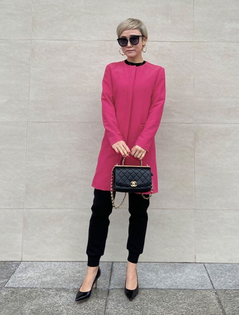 ジェンヌ パリジェンヌ　 ノーカラーコート