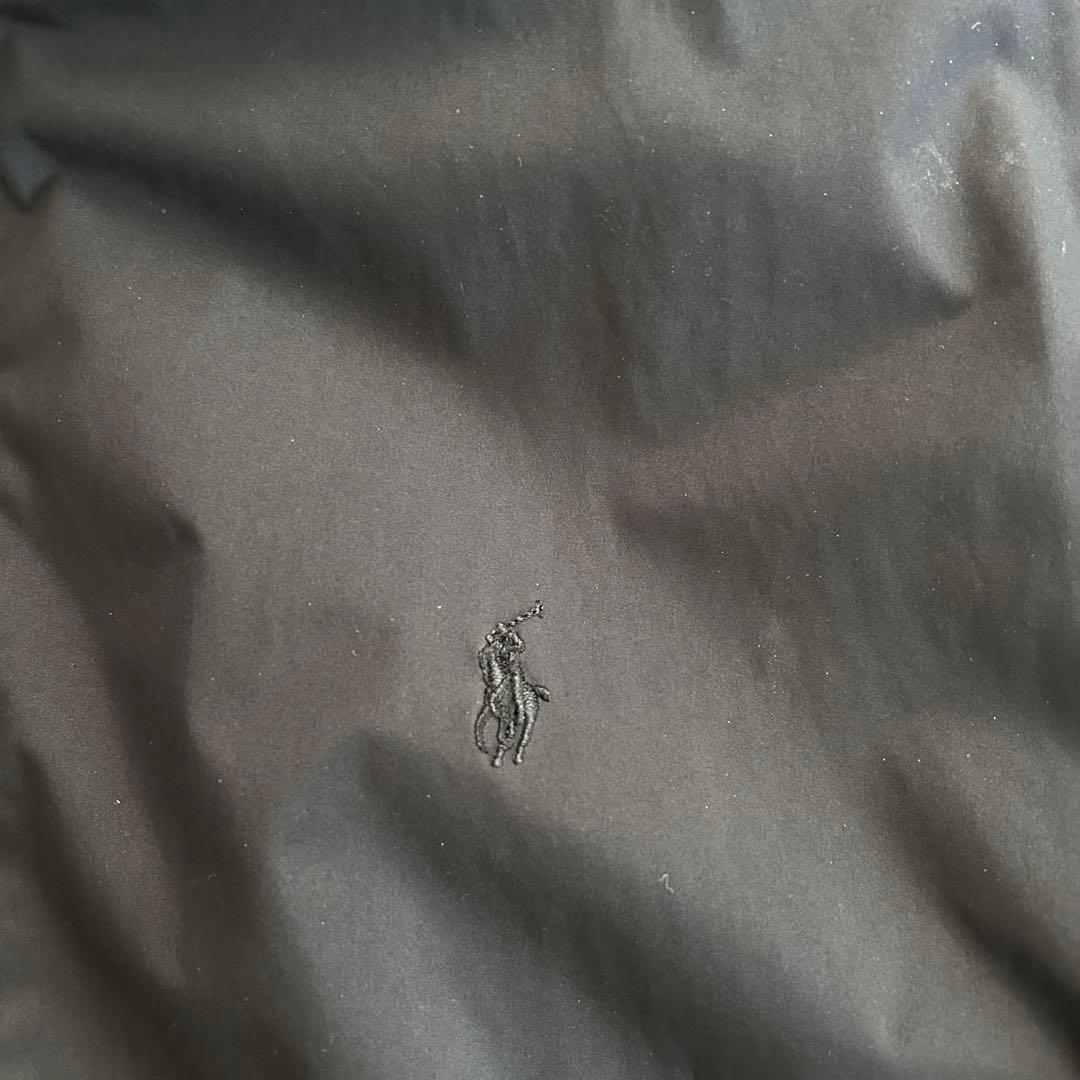 ラルフローレンゴルフ 2wayマウンテンパーカー 黒 ブラック フード収納 L