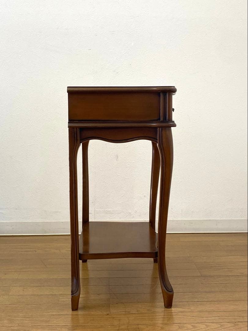 アンティーク調 サイドテーブル 飾り棚 コンソール 花台 猫脚 インテリア