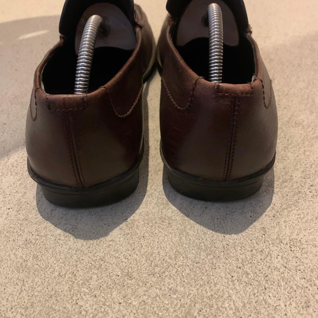 ム*る様 GUCCI ブラウンレザードレスシューズ