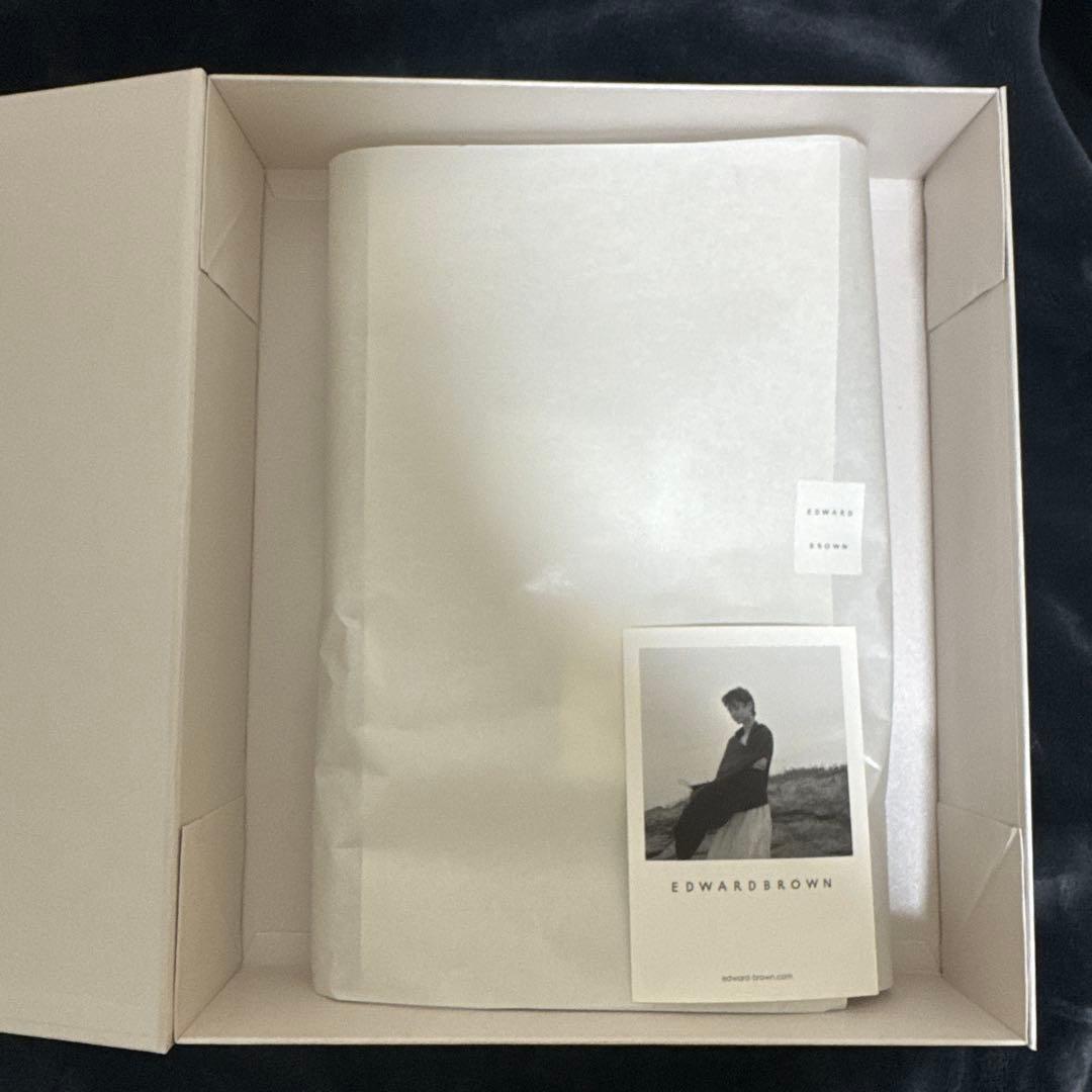 EDWARDBROWN カシミヤマフラー エクリュ ECRU