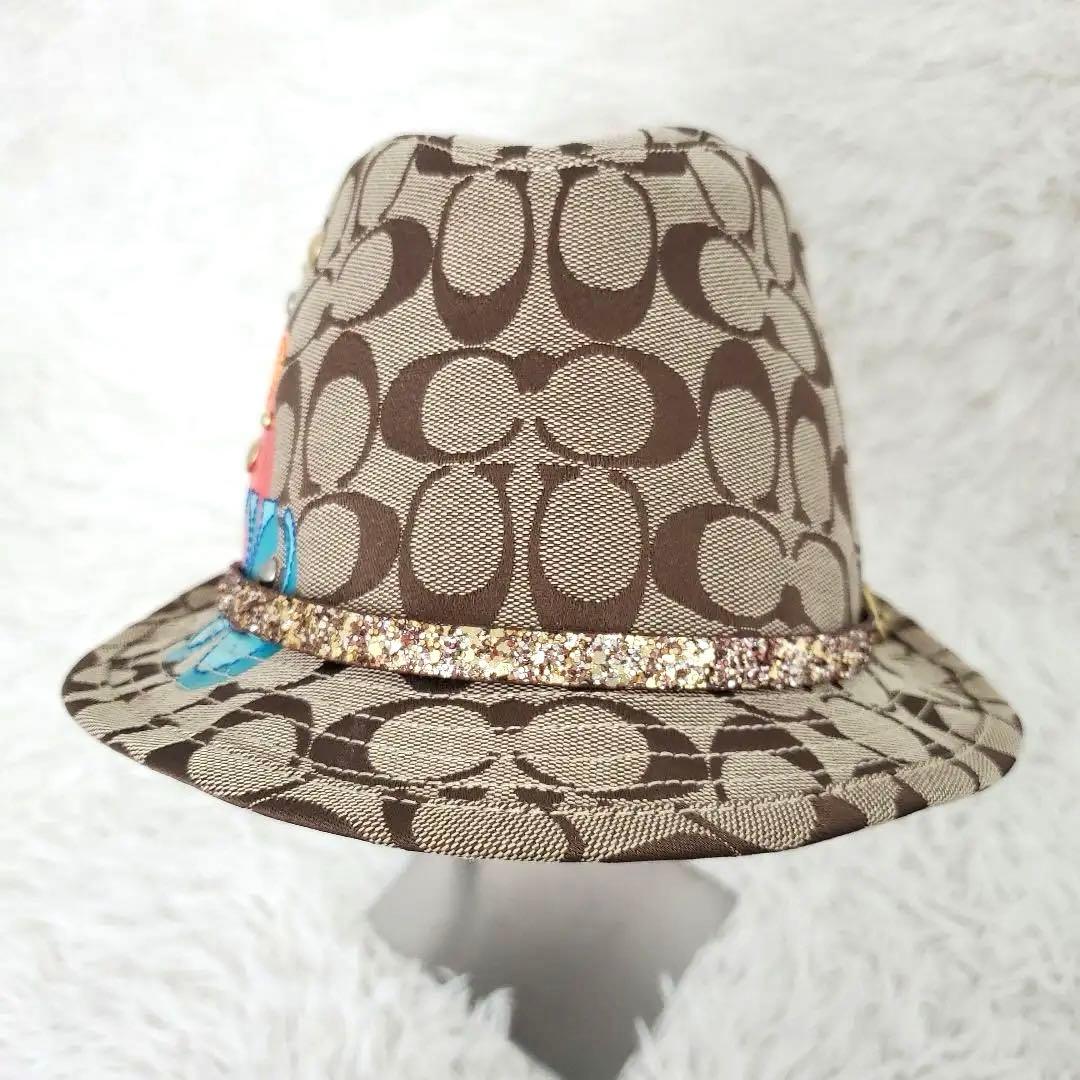 激レア✨未使用級✨COACH シグネチャー ハット レア スタッズ 刺繍