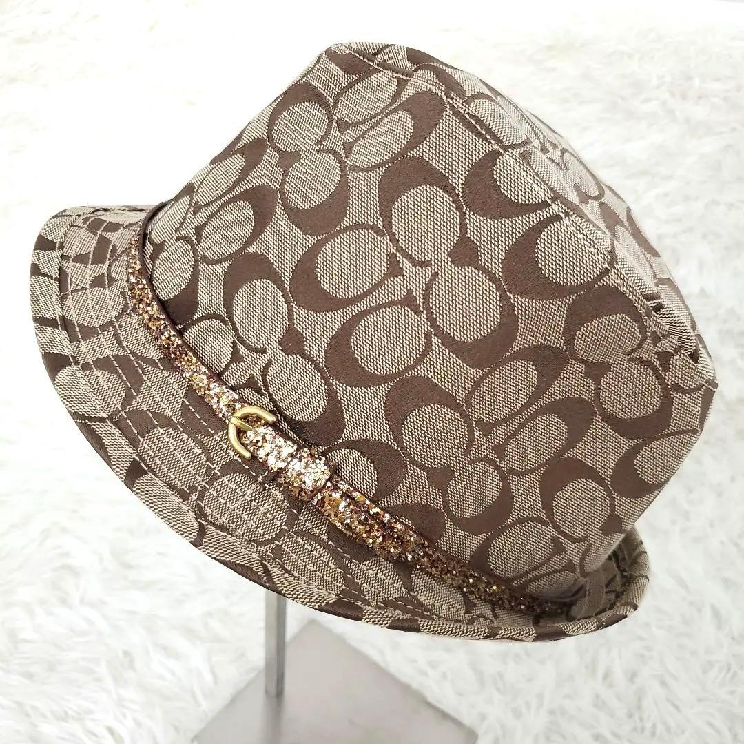 激レア✨未使用級✨COACH シグネチャー ハット レア スタッズ 刺繍