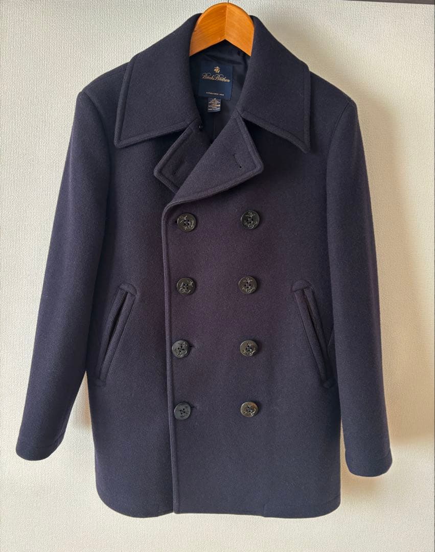 BROOKS BROTHERS ブルックスブラザーズ　ネイビーピーコート