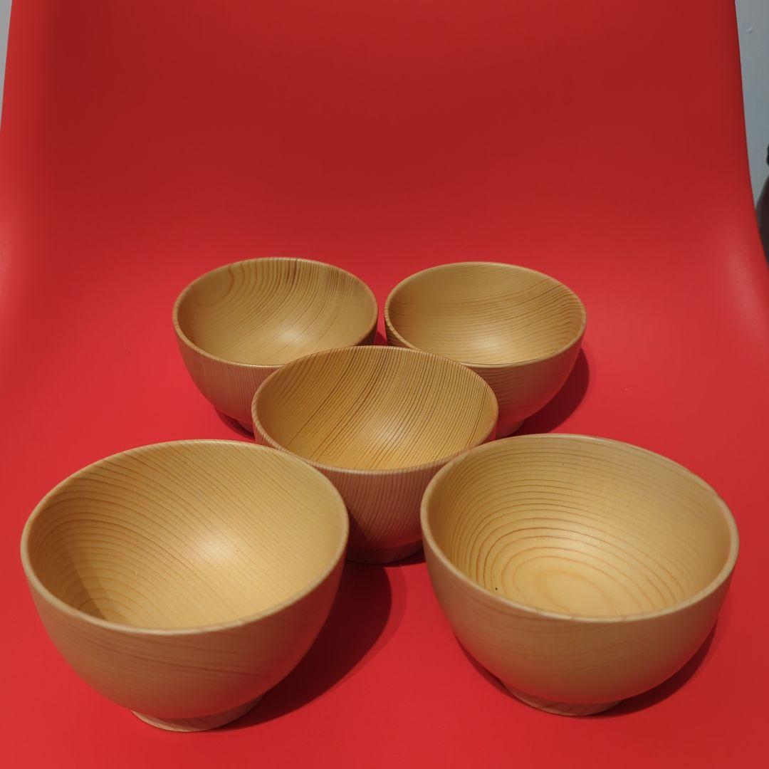 薗部産業　CRAFT JAPAN 木製汁椀 5個セット