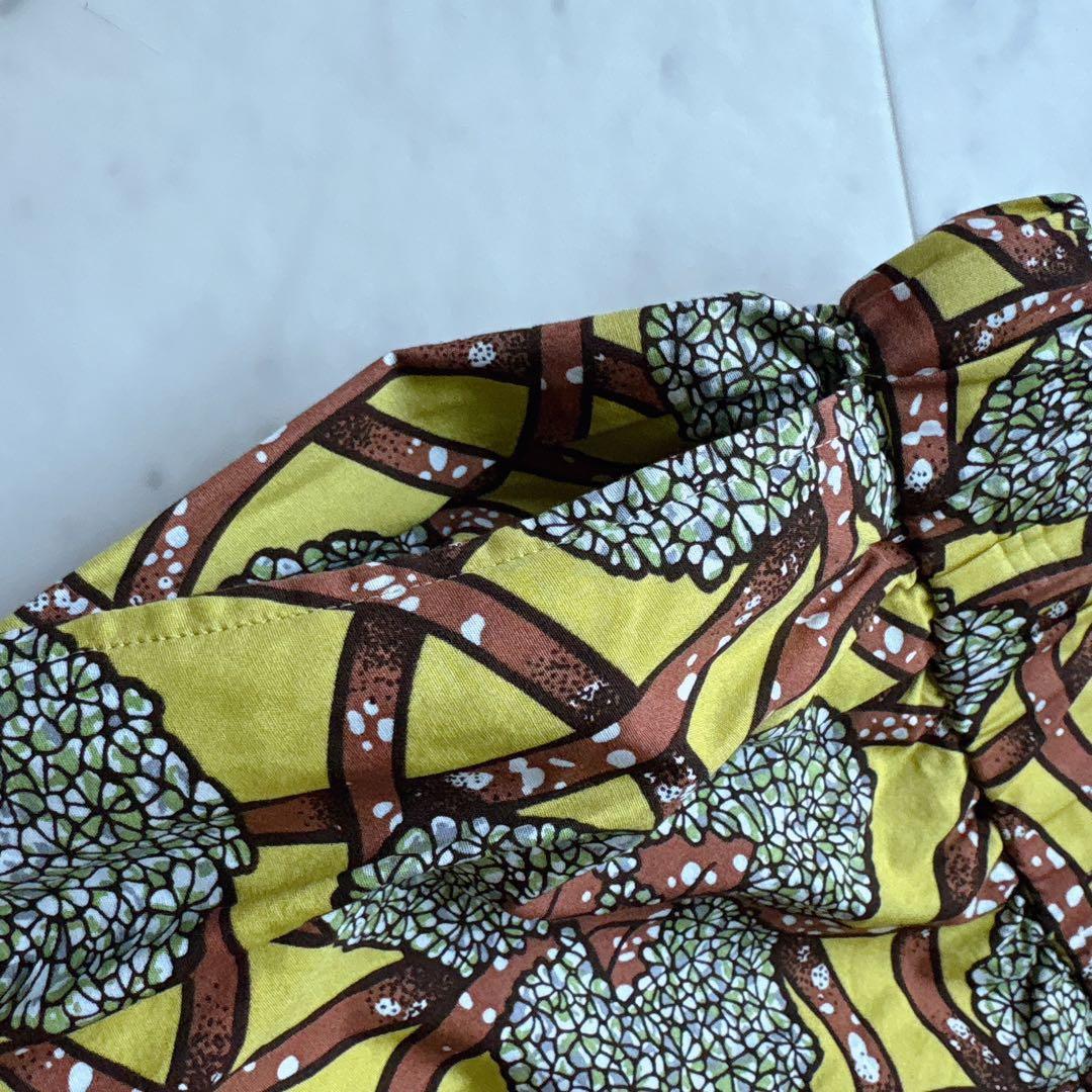 タグ付き　ルグラジック　バティック　イージーパンツ　総柄　イエロー