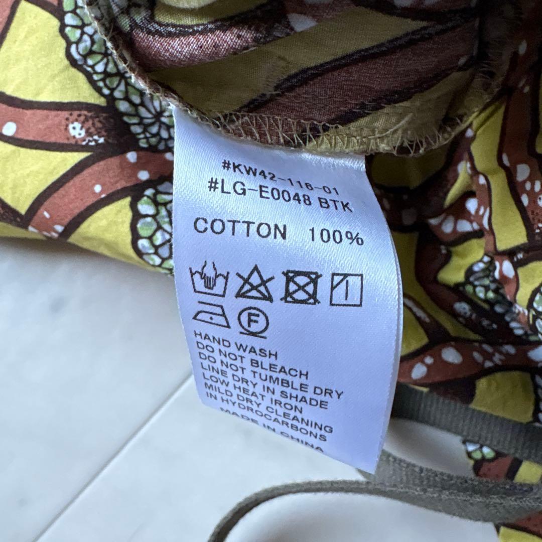 タグ付き　ルグラジック　バティック　イージーパンツ　総柄　イエロー