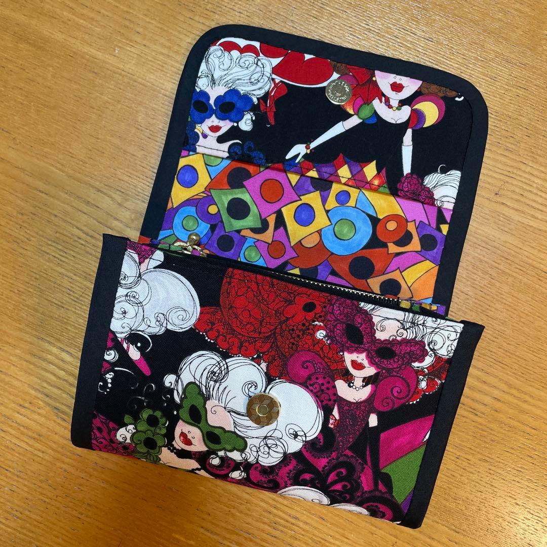 長財布　やりくり財布　ハンドメイド　廃盤レア生地