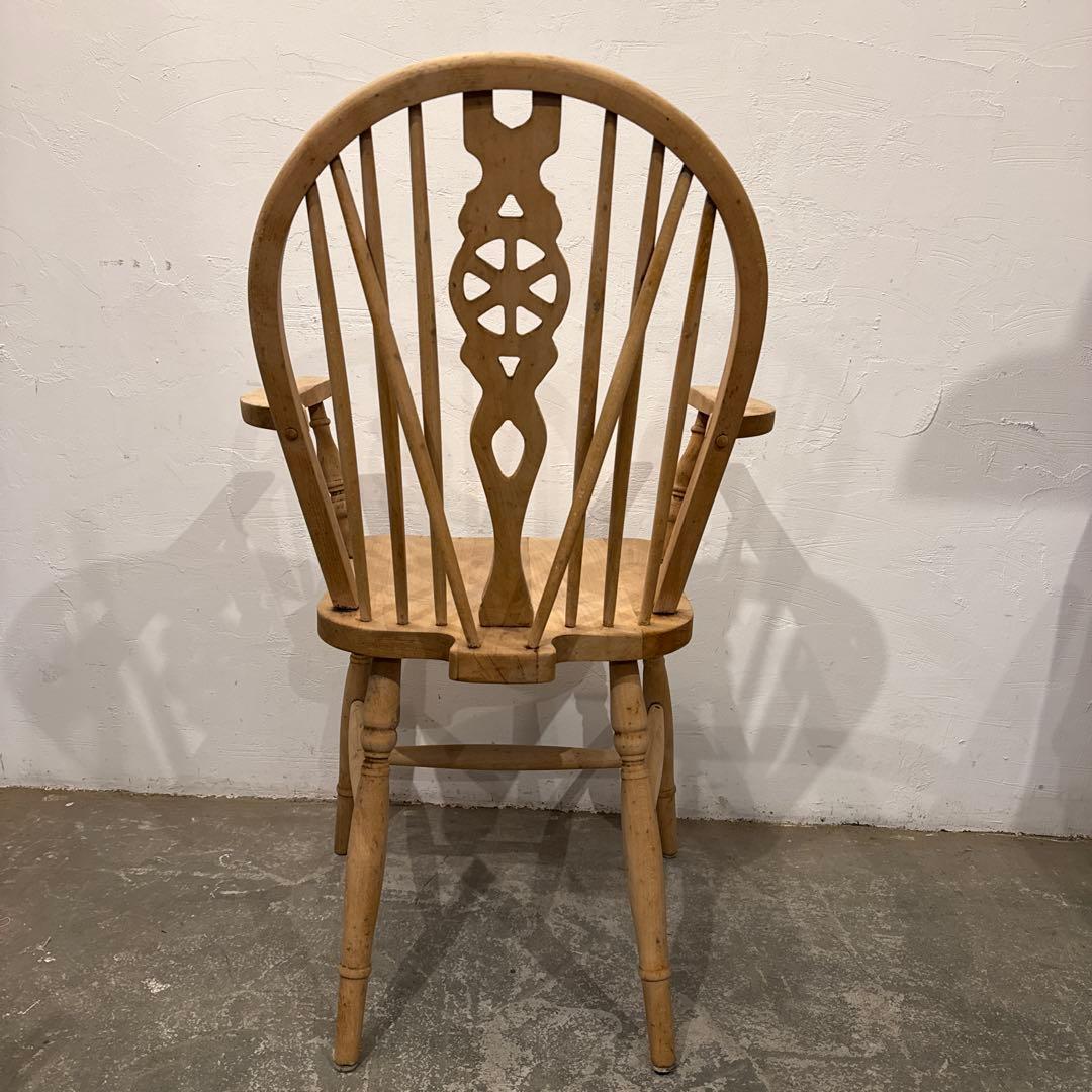 ヴィンテージ　ダイニングチェア　カフェチェア　アームチェア　剥離