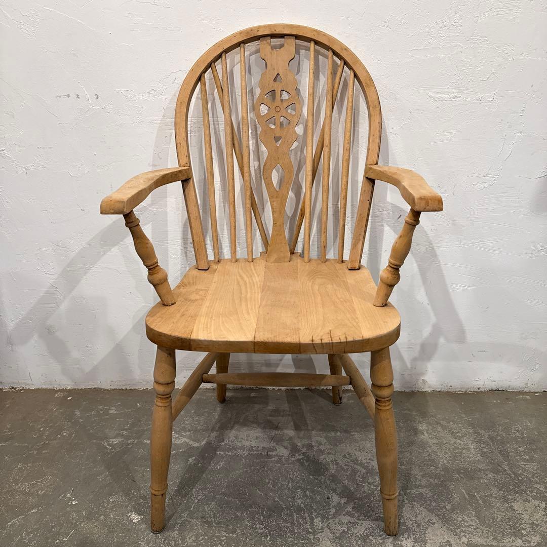 ヴィンテージ　ダイニングチェア　カフェチェア　アームチェア　剥離