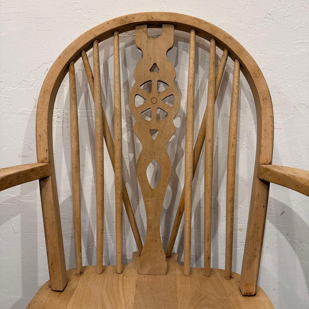 ヴィンテージ　ダイニングチェア　カフェチェア　アームチェア　剥離