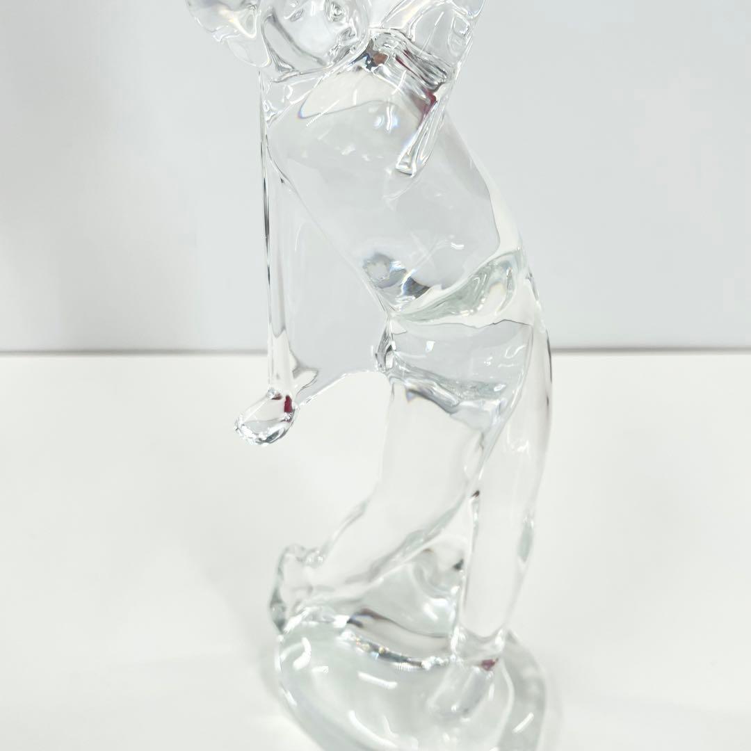 美品 Bacarat バカラ フィギュリン ゴルファースィングショット オブジェ