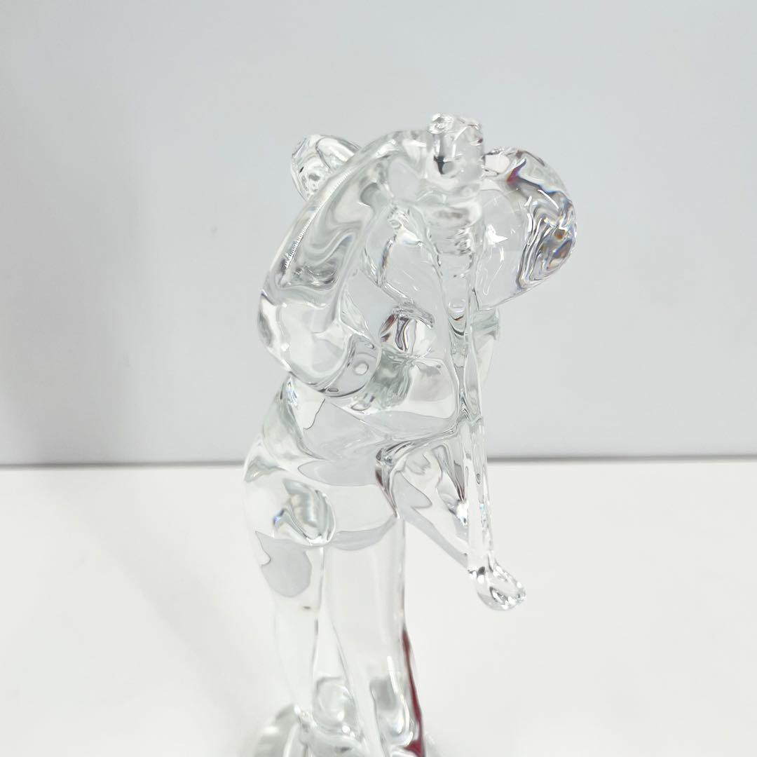 美品 Bacarat バカラ フィギュリン ゴルファースィングショット オブジェ