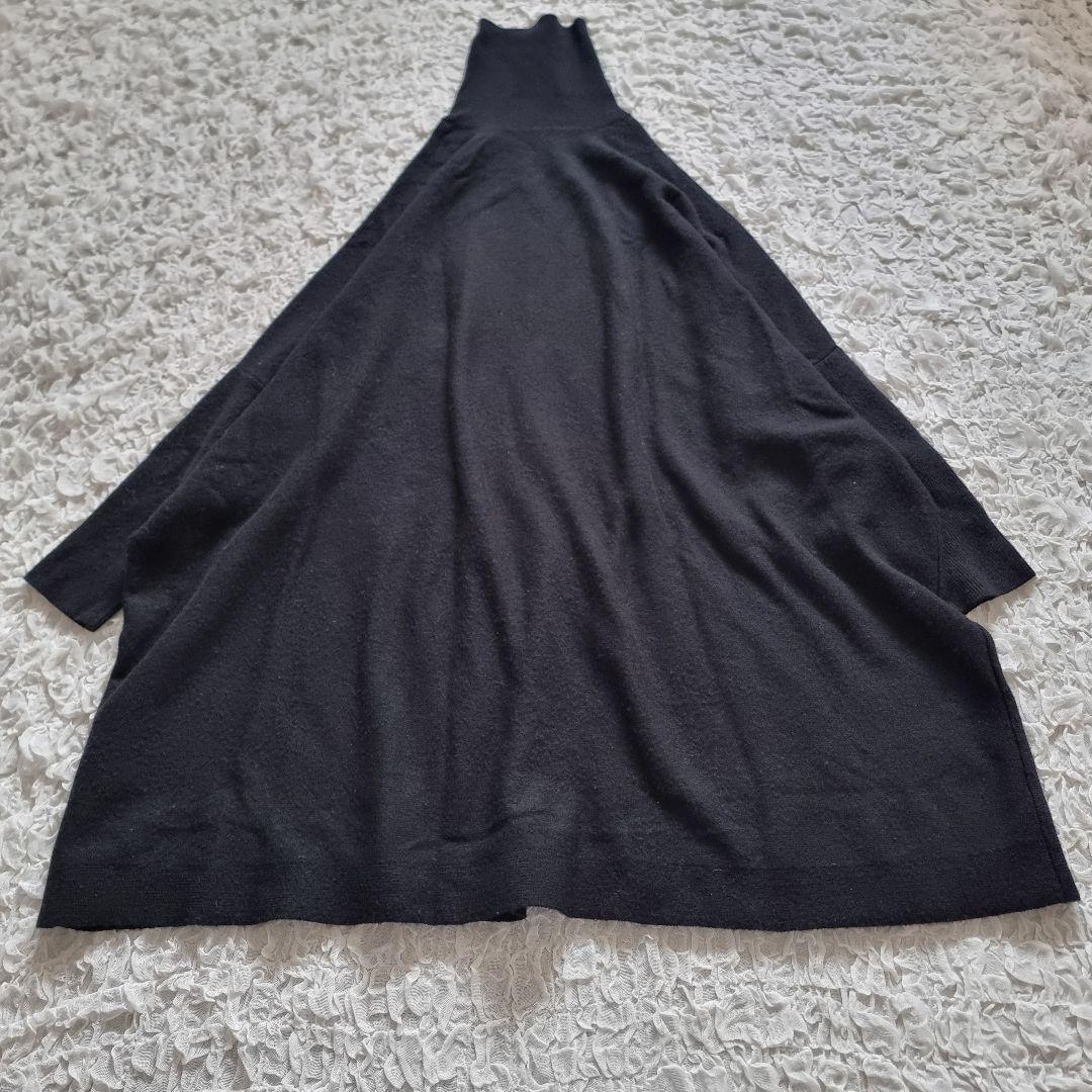 ビアズリー　beardsley ビッグタートルネックニットワンピース　ロング