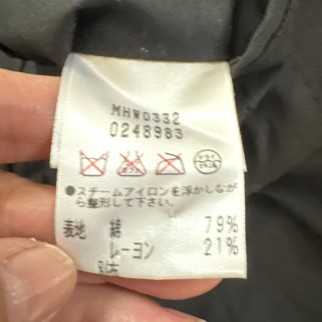 マーガレットハウエル　テーラードジャケット　黒　ベルベット　フォーマルにも