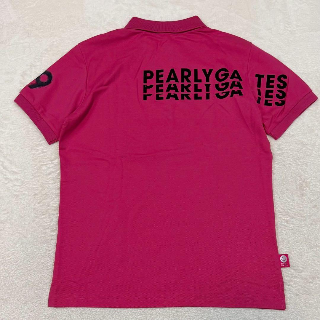新品 size6 パーリーゲイツ ポロシャツ ロゴ ゴルフウェア 大きいサイズ