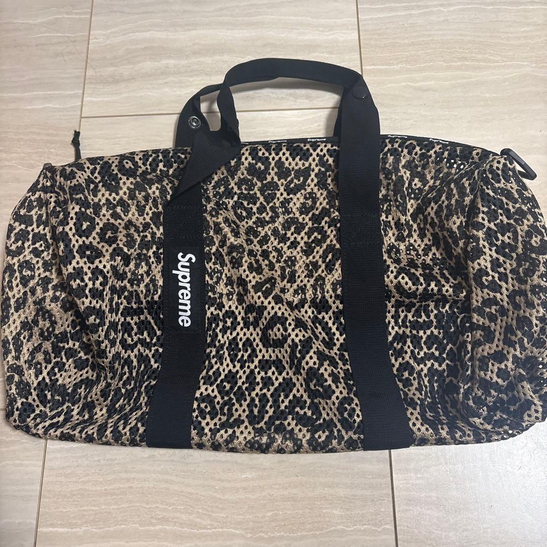 Supreme ヒョウ柄 ボストンバッグ