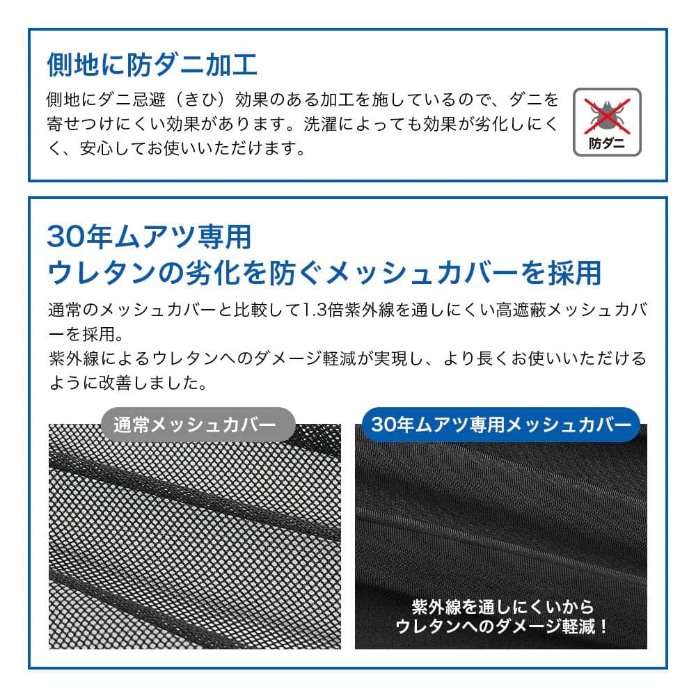 ムアツ 30年 MuAtsu XX コンフォート セミダブル 昭和西川マットレス