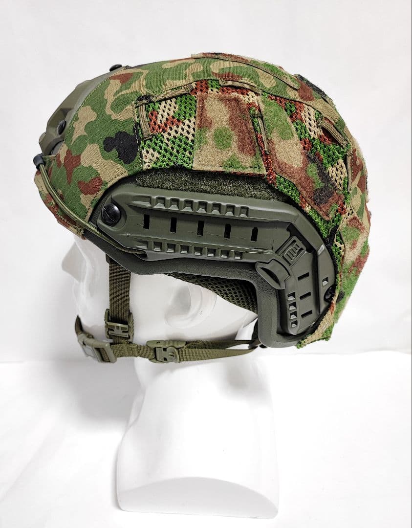 NIJ IIIA レベル3A対応 自衛隊迷彩 Fast型 防弾ヘルメット カバー