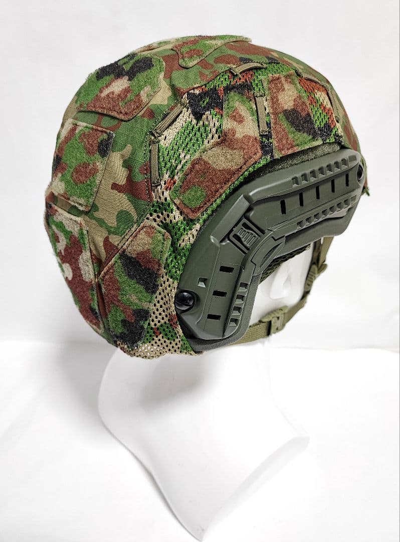 NIJ IIIA レベル3A対応 自衛隊迷彩 Fast型 防弾ヘルメット カバー