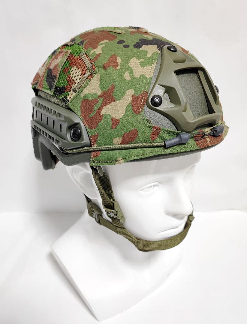 NIJ IIIA レベル3A対応 自衛隊迷彩 Fast型 防弾ヘルメット カバー